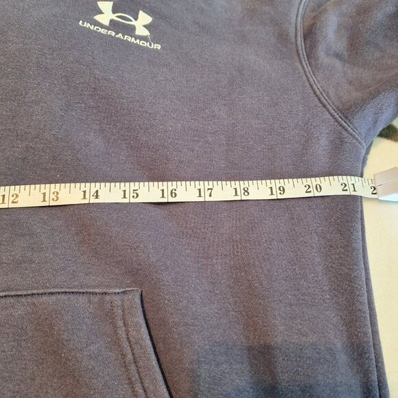 Under Armour UA Women's Dusty Blue Hoodie Sweatshirt Size Small Preowned - Picture 6 of 8